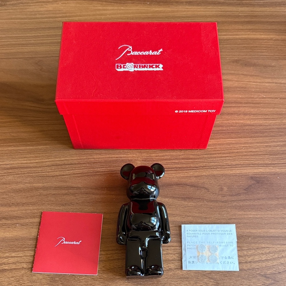 Baccarat Crystal Bearbrick - Black (Medicom Toy)
